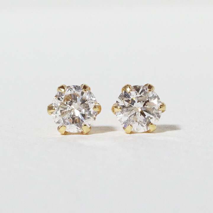 【ふるさと納税】K18 一粒天然ダイヤモンド スタッドピアス 0.40ct 5pe040　山梨 ダイヤモンド ピアス ジュエリー アクセサリー 18金 イエローゴールド ホワイトゴールド ピンクゴールド レディース ダイヤ0.20ct×2 カラット 天然 ダイヤモンド 山梨県 甲斐市 BQ-4 サムネイル3