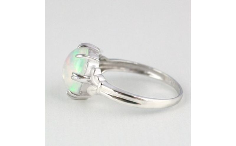 【ふるさと納税】オパール リング 1.5ct 1.5カラット K18 18金 ホワイトゴールド （16638） [山梨 指輪 リング オパール ホワイトゴールド ゴールド ジュエリー] 山梨県 甲斐市 BR-33 サムネイル3