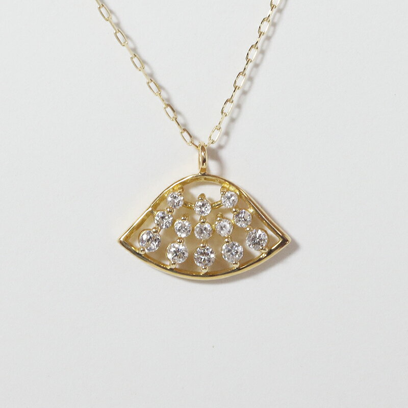 【ふるさと納税】K18 扇形ダイヤモンドペンダント 0.10ct　ネックレス ペンダント K18 イエローゴールド ホワイトゴールド ピンクゴールド ダイヤモンド ダイヤ0.10ct カラット レディース アクセサリー ジュエリー 山梨県 甲斐市 BQ-110 サムネイル3