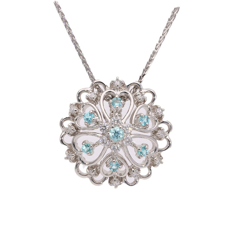 AQ-203　Pt999パライバトルマリン　プラチナ 　ネックレス　SJ-513　甲斐市