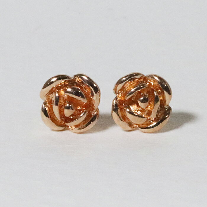 【ふるさと納税】K18PG ローズ（薔薇）ピアス ジュエリー アクセサリー K18 ピンクゴールド ピアス レディース 山梨県 甲斐市 BQ-132 サムネイル3
