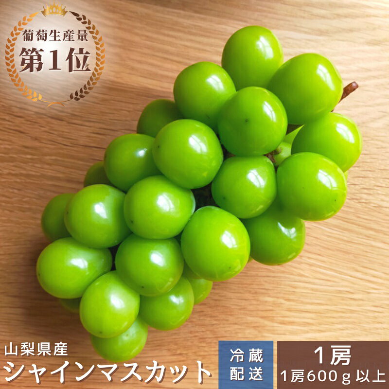 【2026年発送★先行予約】シャインマスカット　1房600g以上　クール便対応★ ふるさと納税 人気 おすすめ ランキング シャインマスカット 国産 人気 期間限定 ぶどう ブドウ 葡萄 旬 果物 フルーツ 山梨県 笛吹市 送料無料 136-007