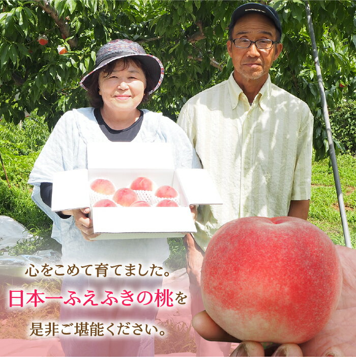 【ふるさと納税】＜25年発送先行予約＞【2026年発送★先行予約】厳選！山梨県笛吹市産桃 約2kg（5〜8玉） ふるさと納税 人気 おすすめ ランキング もも 桃 国産 人気 期間限定 果物 フルーツ 旬 山梨県 笛吹市 送料無料 156-003 サムネイル3