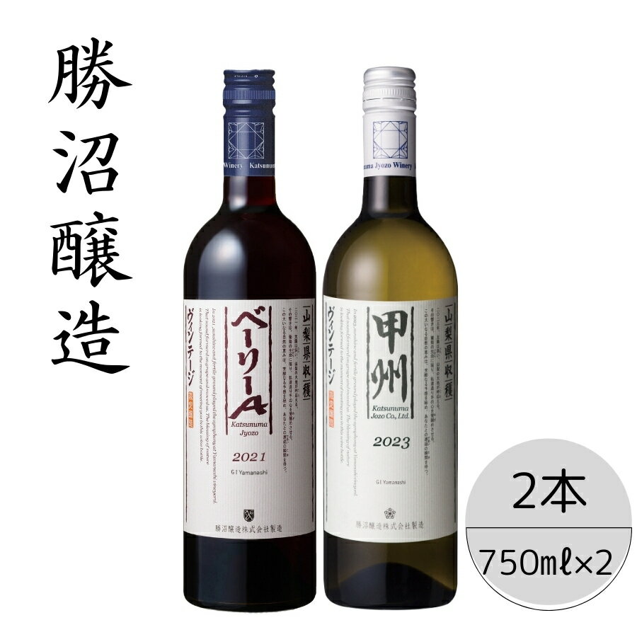 勝沼醸造　甲州ヴィンテージ・ベーリーAヴィンテージ2本セット ふるさと納税 ワイン 笛吹市 山梨ワイン 酒 アルコール 山梨県 記念品 お祝い 送料無料 167-050
