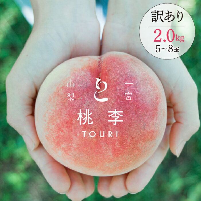 【2026年発送★先行予約】【訳あり】笛吹市一宮町の朝採り桃 2.0kg (5〜8玉) ふるさと納税 人気 おすすめ ランキング もも 桃 笛吹市 訳あり 国産 人気 期間限定 果物 フルーツ 旬 山梨県 送料無料 122-012-26y ※冷蔵配送 ※関東地域以外は発送不可