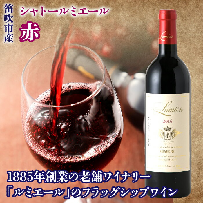 シャトールミエール 赤 236-006 ふるさと納税 ワイン 笛吹市 山梨ワイン 酒 アルコール 赤ワイン 山梨県 記念品 お祝い ギフト