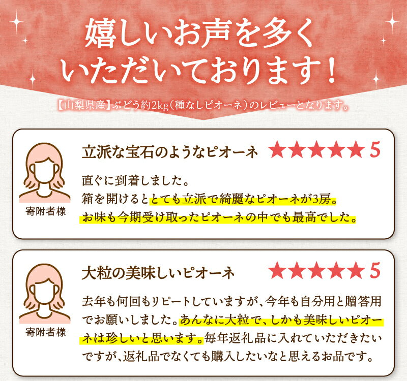 【ふるさと納税】 ＼2026年先行予約／ 山梨県山梨市産 ピオーネ 種なし 約1kg～2kg 1〜5房 ぶどう 葡萄 ブドウ 黒ぶどう 果物 くだもの 山梨 先行 予約 旬 フルーツ デザート 甘い ジューシー お取り寄せ 人気 厳選 山梨県 上野原市 送料無料 ※沖縄県・離島不可 - 画像2