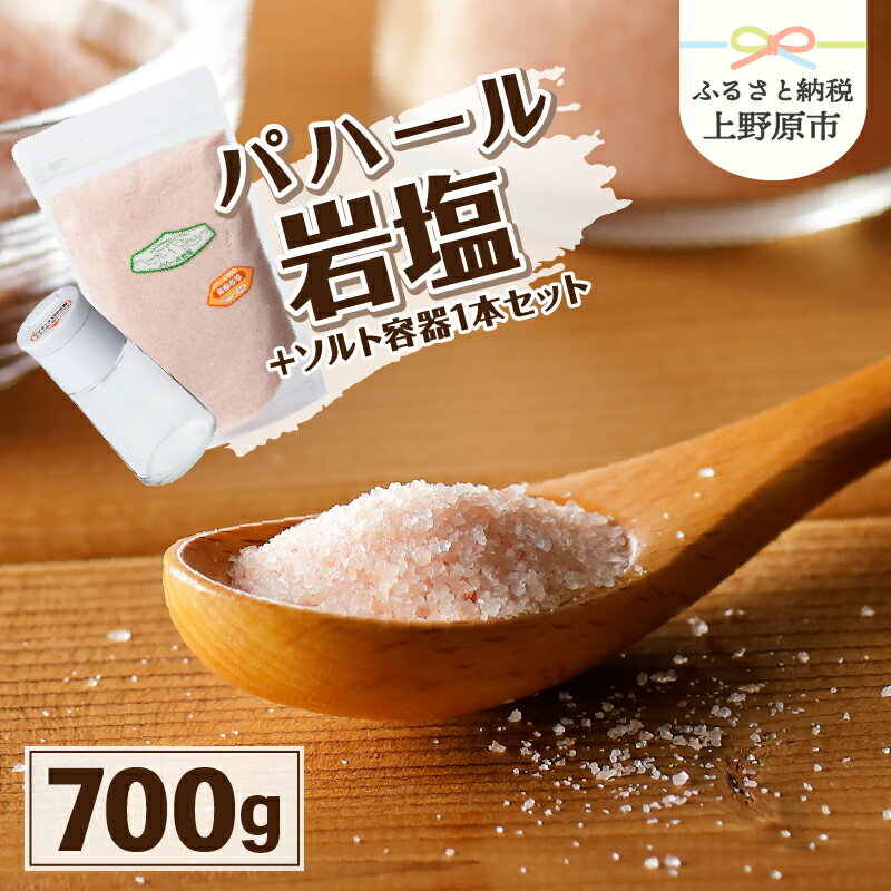岩塩 塩 パハール岩塩 天然 無添加 旨み 詰替用 粉末 700g 容器1本付 贈り物 ギフト プレゼント 送料無料 山梨県 上野原市