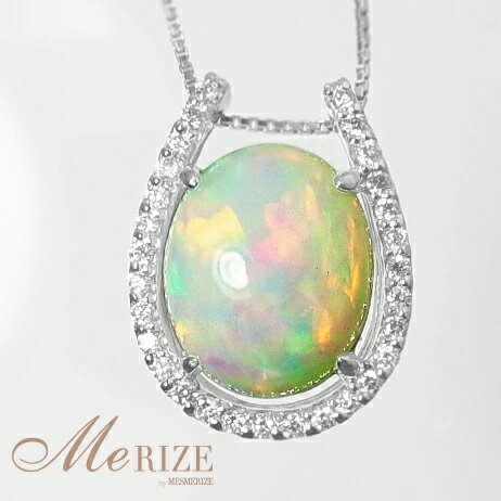 【ふるさと納税】 ネックレス ペンダント ファッション pt900 天然 オパール 3.0ct 大粒 ダイヤ プラチナ レディース 天然石 3カラット 10mmx12mm SIクラス ダイヤモンド 0.2ct プラチナ900 シンプル 品質保証書付 一生モノ "Pascaleパスカル" n-103 (KRP) 【N27-1413】 サムネイル2