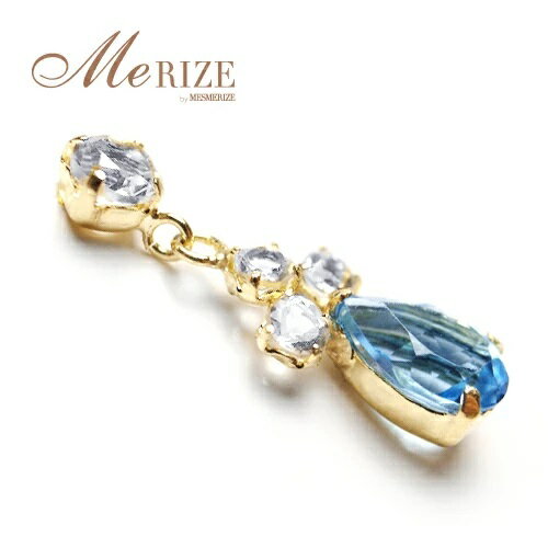 【ふるさと納税】 ピアス ファッション K18 大粒 ゴールド 天然 スイス ブルー ホワイト トパーズ しずく型 雫型 ペアシェイプ ペア レディース 天然石 18金 イエロー YG 11月誕生石 おすすめ 上質厳選素材 品質保証書付 "Melisande メリザンド " P-132 (KRP) 【E7-1410】 サムネイル3