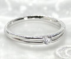 【ふるさと納税】 リング 指輪 ジュエリー レディース ファッション アクセサリー pt950 天然 ダイヤ 0.1ct 大粒 一粒 プラチナ SIクラス ダイヤモンド 0.1カラット 天然石 プラチナ950 エンゲージ ブライダル 記念日 4月誕生石 品質保証書付 r-107 (KRP) 【G87-1410】 サムネイル2