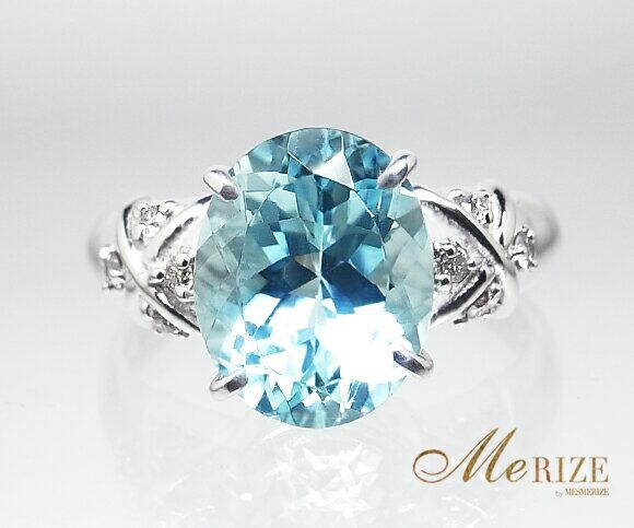 【ふるさと納税】 リング 指輪 ジュエリー レディース ファッション アクセサリー K18 ホワイト イエロー ピンク ゴールド 天然 アクアマリン 2.0ct ダイヤモンド SIクラス 18金 YG WG PG 大粒 ダイヤ オーバル "Martineマルチーヌ" 品質保証書付 r-111 (KRP) 【N38-1410】 サムネイル2