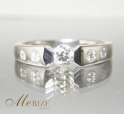 【ふるさと納税】 指輪 ジュエリー リング ファッション pt950 天然 ダイヤ 0.30ct 大粒 プラチナ レディース SIクラス ダイヤモンド 0.3カラット 天然石 プラチナ950 シンプル ブライダル 4月誕生石 品質保証書付 Florianeフロリアーヌ r-139 (KRP) 【N33-1411】 サムネイル2