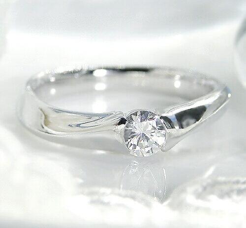 【ふるさと納税】 指輪 ジュエリー リング ファッション pt950 天然 ダイヤ 0.30ct 大粒 一粒 プラチナ ウエーブ レディース SIクラス ダイヤモンド 0.3カラット 天然石 プラチナ950 一生モノ ブライダル 記念日 4月誕生石 品質保証書付 r-143 (KRP) 【P06-1410】 サムネイル2