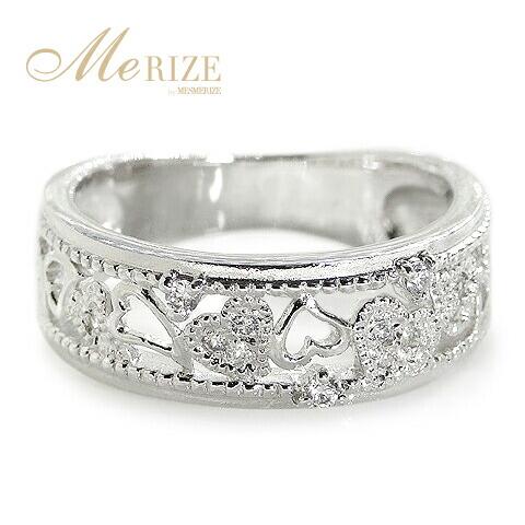 【ふるさと納税】 指輪 ジュエリー リング ファッション pt950 天然 ダイヤ 0.11ct プラチナ 透かし ミル打ち レディース SIクラス ダイヤモンド 13粒 13石 0.11カラット 天然石 プラチナ950 アンティーク シンプル 4月誕生石 品質保証書付 r-148 (KRP) 【N01-1410】 サムネイル2