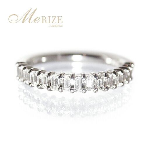 【ふるさと納税】 指輪 ジュエリー ファッション リング K18 天然 ダイヤ 0.3ct ハーフ エタニティ ゴールド レディース SIクラス バケット ダイヤモンド 0.3カラット 天然石 4月誕生石 18金 ホワイト 婚約 シンプル 一生モノ 品質保証書付 C_cile r-164 (KRP) 【M94-1413】 サムネイル2