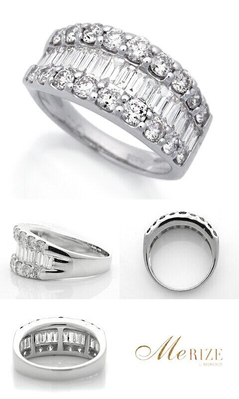 【ふるさと納税】 リング 指輪 ジュエリー レディース ファッション アクセサリー pt950 プラチナ900 天然 ダイヤモンド 2.0ct SIクラス ダイヤ 天然石 バケット パヴェ エタニティ 婚約 ブライダル 記念日 品質保証書付 "CelebrityGradation" r-240 (KRP) 【Z269-1410】 サムネイル3