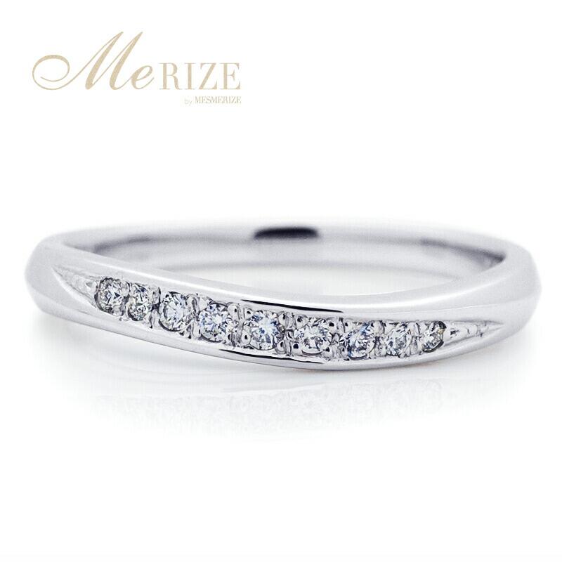 【ふるさと納税】 リング 指輪 ジュエリー レディース ファッション アクセサリー pt950 プラチナ 天然 ダイヤ 0.075ct ダイヤモンド SIクラス 0.075カラット ハーフ エタニティ ウェーブ プラチナ950 4月誕生石 品質保証書付 "Avrillアブリル" r-289 (KRP) 【G64-1410】 サムネイル2