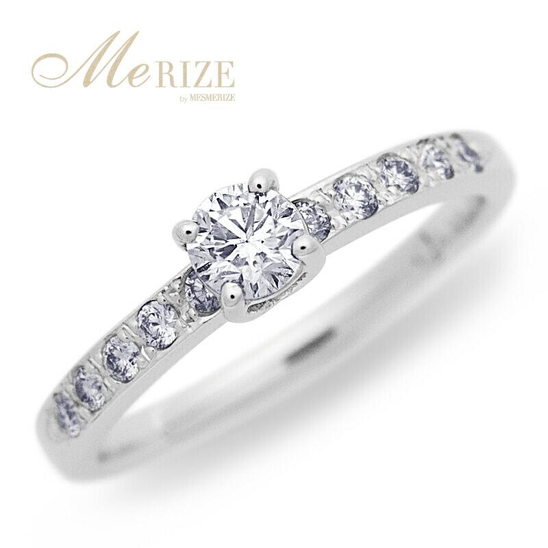 【ふるさと納税】 リング 指輪 ジュエリー レディース ファッション アクセサリー pt950 K18WG 天然 ダイヤ 0.37ct up〜0.40ct ダイヤモンド SIクラス センター0.22カラット 計0.37カラット プラチナ ホワイトゴールド 18k 婚約 品質保証書付 r-306 (KRP) 【N07-1410】 サムネイル2