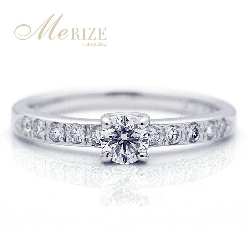 【ふるさと納税】 リング 指輪 ジュエリー レディース ファッション アクセサリー pt950 K18WG 天然 ダイヤ 0.37ct up〜0.40ct ダイヤモンド SIクラス センター0.22カラット 計0.37カラット プラチナ ホワイトゴールド 18k 婚約 品質保証書付 r-306 (KRP) 【N07-1410】 サムネイル3