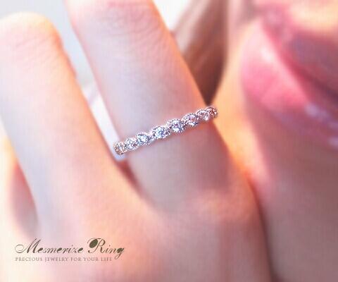 【ふるさと納税】 リング 指輪 ジュエリー レディース ファッション アクセサリー pt950 プラチナ 天然 ダイヤ 0.20ct SIクラス ダイヤモンド 0.2カラット 天然石 ミル打ち エタニティ プラチナ950 エンゲージ 婚約 ブライダル ギフト 品質保証書付 r-35 (KRP) 【G95-1411】 サムネイル3