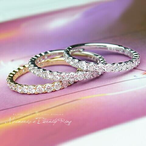 【ふるさと納税】 リング 指輪 選べる ジュエリー K18 WG YG PG ファッション アクセサリー 天然 ダイヤ 0.62ct SIクラス ダイヤモンド 21石 0.62カラット エタニティ ハーフ 18金 ホワイト イエロー ピンク ゴールド 特別 プレゼント 品質保証書付 r-02 (KRP) 【M94-1410】 サムネイル2