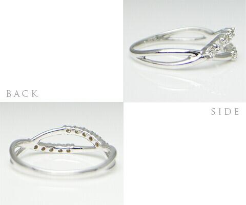 【ふるさと納税】 リング 指輪 ジュエリー レディース ファッション アクセサリー K18 ホワイト ゴールド 天然 ダイヤ 0.20ct SIクラス ダイヤモンド 10石 0.2カラット スイート テン 18金 WG ブライダル 10周年 結婚記念 プレゼント 品質保証書付 r-03 (KRP) 【G76-1410】 サムネイル3