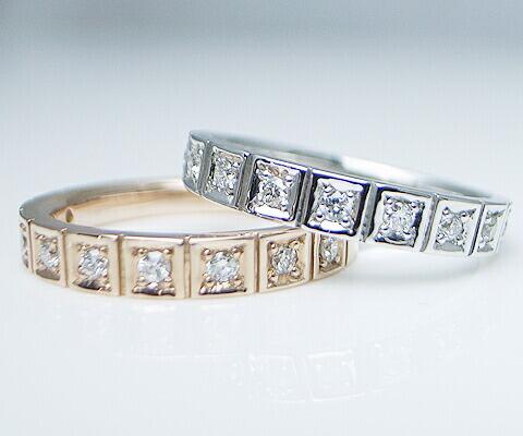 【ふるさと納税】 リング 指輪 ジュエリー レディース ファッション アクセサリー K18 ホワイト イエロー ゴールド 天然 ダイヤ 0.14ct SIクラス ダイヤモンド 9石 0.14カラット エタニティ 天然石 18金 WG YG ブライダル プレゼント 品質保証書付 r-05 (KRP) 【M34-1410】 サムネイル2