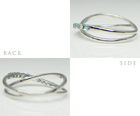 【ふるさと納税】 リング 指輪 ジュエリー レディース ファッション アクセサリー プラチナ 天然 ダイヤモンド パライバトルマリン 0.1ct 0.09ct pt950 SIクラス 0.1カラット 天然石 プラチナ950 ホワイト 記念日 ラッピング ギフト 品質保証書付 r-14 (KRP) 【M27-1410】 サムネイル2