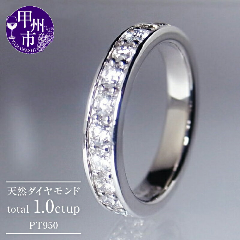 リング 指輪 レディース ジュエリー ファッション アクセサリー pt950 天然 1.0ct up フルエタニティ ゴールド フルエタ フチあり SIクラス ダイヤモンド 1カラット プラチナ950 エンゲージ 婚約 品質保証書付 Nadine ナディーヌ r-171 (KRP) 【R33-1411】