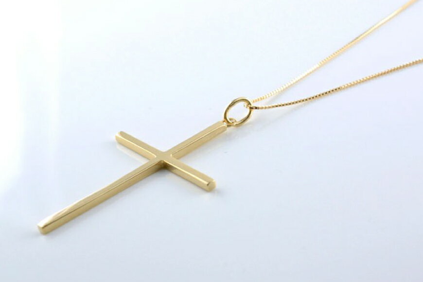 【ふるさと納税】ネックレス レディース 18金 クロスネックレス k18 18k ゴールドk18 no.220600y [シエロ 山梨県 中央市 21470994] クロスペンダント 地金 十字架 華奢 ジュエリー アクセ アクセサリー ペンダント ゴールド サムネイル3