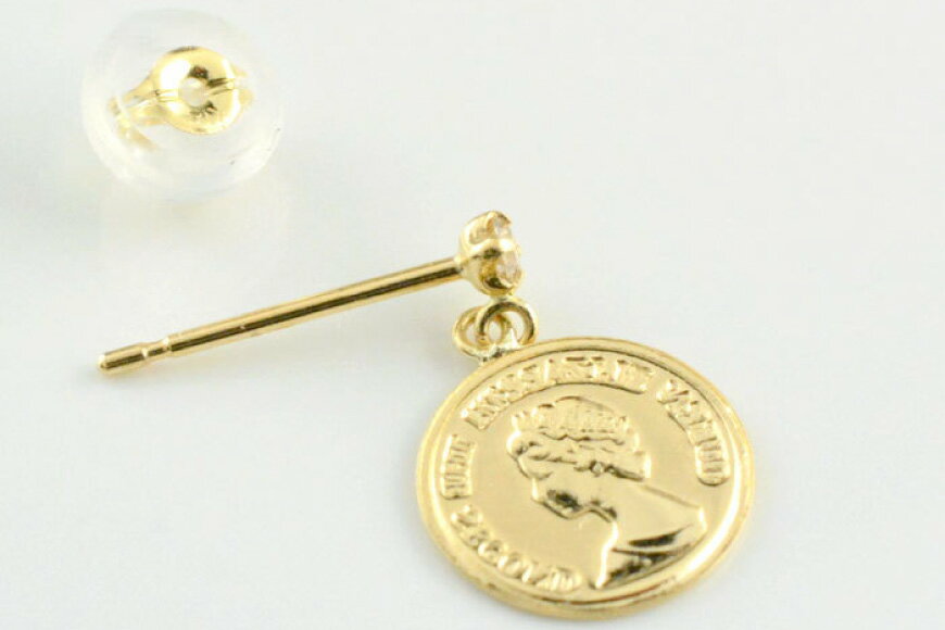 【ふるさと納税】コインモチーフ ピアス レディース k18 ダイヤモンド no.0300pe [シエロ 山梨県 中央市 21470995] スタッドピアス コインタイプ コインモチーフ 18k 18金 ジュエリー アクセ アクセサリー K18 サムネイル2