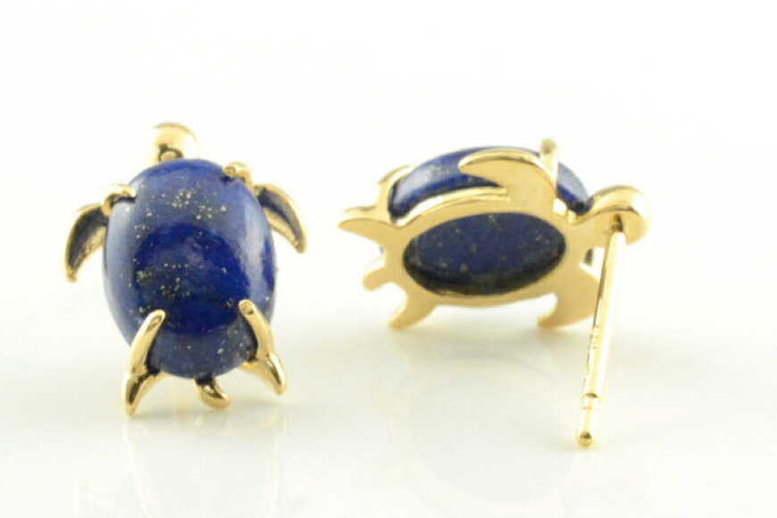 【ふるさと納税】k18 ピアス 亀 イエローゴールド no.ia30000y [シエロ 山梨県 中央市 21470996] スタッドピアス 18k ホヌ ウミガメ 幸運 ハワイ ジュエリー アクセ アクセサリー 18金 K18 ゴールド サムネイル3