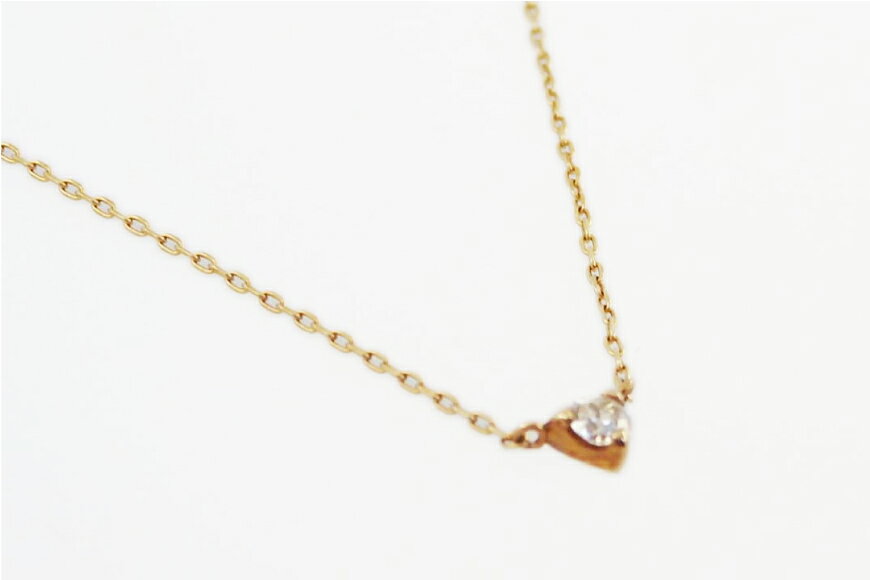 【ふるさと納税】4月 誕生石 K18イエローゴールドダイヤモンドネックレス [工房グリーム 山梨県 中央市 21470830] アクセサリー ジュエリー プレゼント ギフト 贈りもの サムネイル2