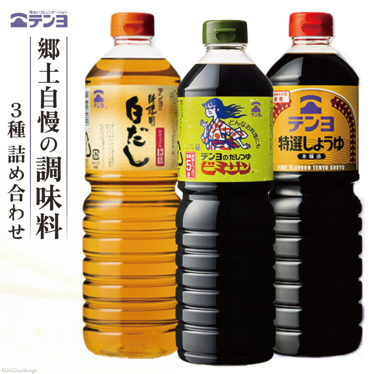 調味料 テンヨ スタンダード3種セット 特選しょうゆ & だしつゆビミサン & 白だし TS-20 / 武田食品 / 山梨県 中央市 楽天スーパーSALE 9月開催