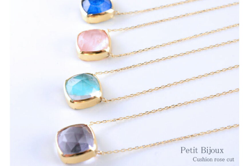 【ふるさと納税】ネックレス K18 天然石 [シエロ 山梨県 中央市 21470798] アクセサリー ジュエリー アクセ 水晶 トルコ石（ ターコイズ ） ラピスラズリ ピンクオパール ライトアメジスト 18k サムネイル3