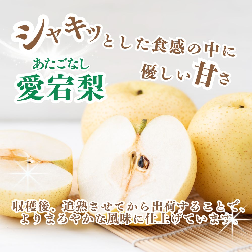 【ふるさと納税】絶品！愛宕梨（あたごなし）5個～6個入り　3kg以上　秋山農園 [5839-1440]　【梨・ナシ・果物・フルーツ・果物・フルーツ・果物類・フルーツ】　お届け：2025年12月中旬から順次発送予定 サムネイル2