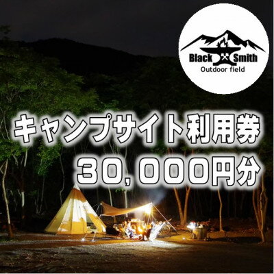 BlackSmithOutdoorfield(佐野川キャンプ場)キャンプサイト利用券30,000円分【1465490】