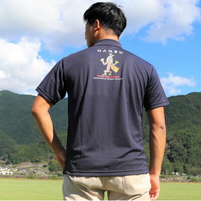 【ふるさと納税】【限定】宮西達也先生『タケノコマン』デザインポロシャツ　ネイビー　LLサイズ　(男女兼用)【1561304】 サムネイル2