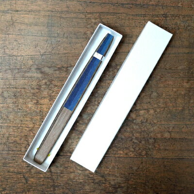 【ふるさと納税】藍染扇子　絞りセンター染分け【杉山江見堂】7寸5分25間 サムネイル3