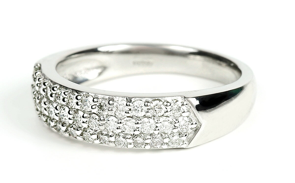 【ふるさと納税】0.50CT　PT950 ハードプラチナ ダイヤ リング R3781DI-P2【サイズ：8号～15号（0.5刻み可）】　ダイヤモンド 指輪 ダイヤリング ジュエリー 宝石 ギフト 贈り物 プレゼント サムネイル3