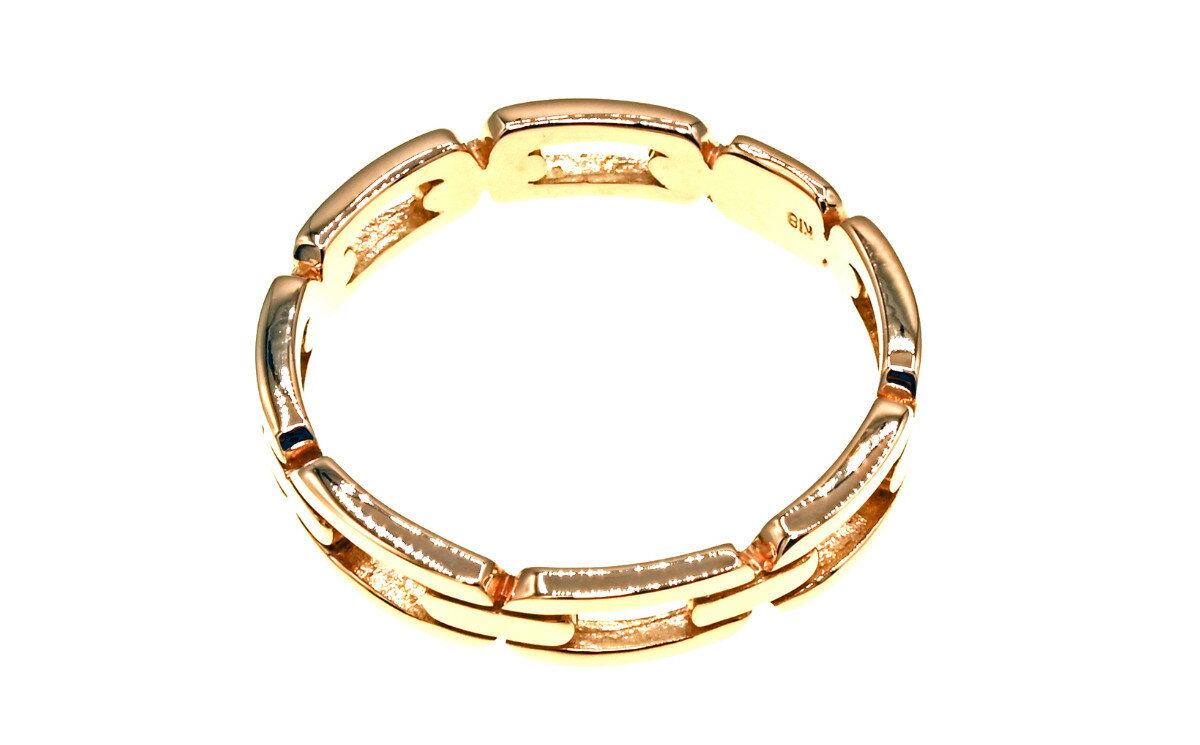 【ふるさと納税】K18YG 地金 デザインリング R3768-PY【サイズ：10号～20号（0.5刻み可）】　イエローゴールド ジュエリー リング 指輪 プレゼント ギフト 贈り物 サムネイル3