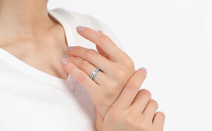 【ふるさと納税】プラチナ ダイヤ リング 0.45CT R3363DI-P【サイズ：9号～18号（0.5刻み可）】　ダイヤモンド 指輪 ダイヤリング ジュエリー 宝石 プレゼント 贈り物 ギフト サムネイル3