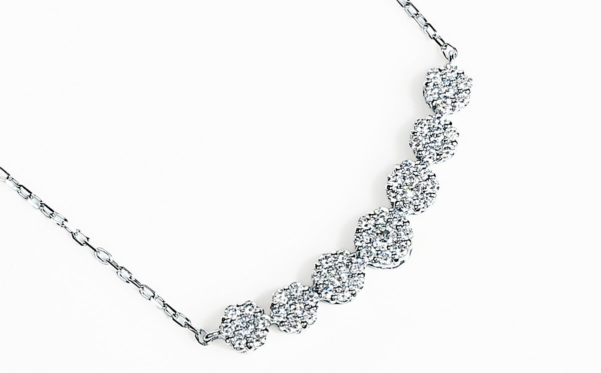 【ふるさと納税】プラチナ ダイヤ ラインネックレス 0.3CT　N376DI-P　ダイヤモンド ペンダント ジュエリー 宝石 ギフト プレゼント 贈り物 サムネイル3