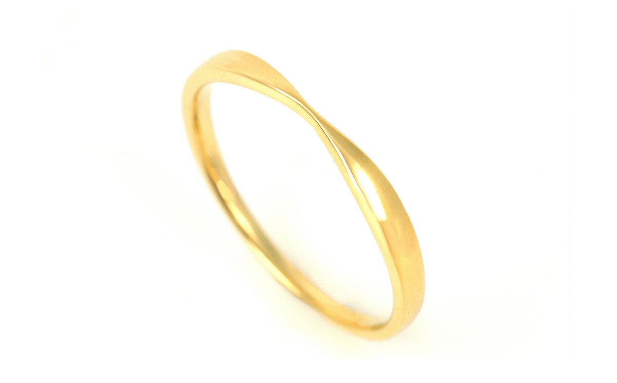 【ふるさと納税】K18 地金デザインリング　R3939-Y【サイズ：3号～20号（0.5号刻み対応可）】 指輪 リング ジュエリー プレゼント ギフト 贈り物 サムネイル3