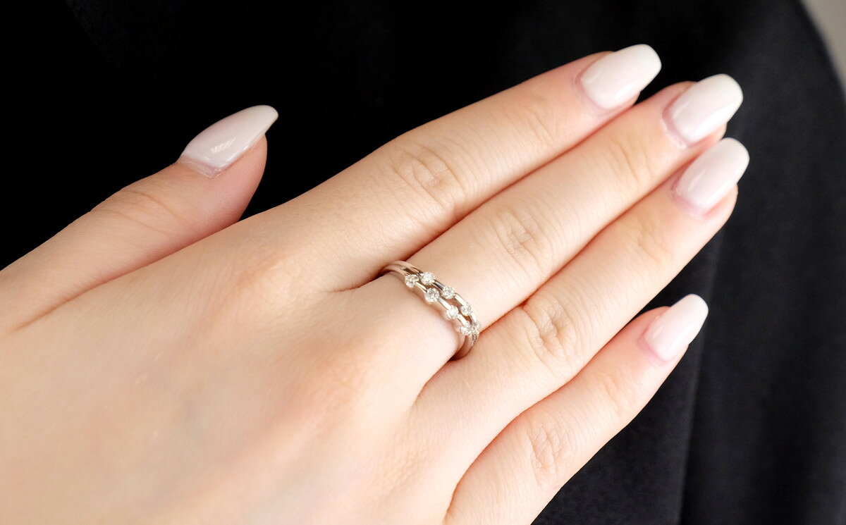 【ふるさと納税】プラチナ ダイヤ0.3ct リング R664DI-P2【サイズ：8号～16号（0.5刻み可）】 ダイヤモンド ジュエリー 宝石 指輪 ダイヤモンドリング 贈り物 ギフト プレゼント サムネイル2