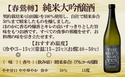 【ふるさと納税】【定期便】春鶯囀　季節限定のお酒と純米大吟醸酒の2本セット＜年4回発送＞ 　純米大吟醸 純米酒 日本酒 お酒 地酒 清酒 銘酒 春鶯轉 富士川町 山梨 やまなし サムネイル2