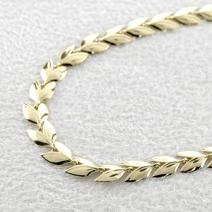 【ふるさと納税】えらべる地金 K18・プラチナ　ブレスレット リーフ 19cm SWAA257 ゴールド ジュエリー プレゼント 人気 普段 使い おしゃれ 250227bd400y 250227bd400p サムネイル3