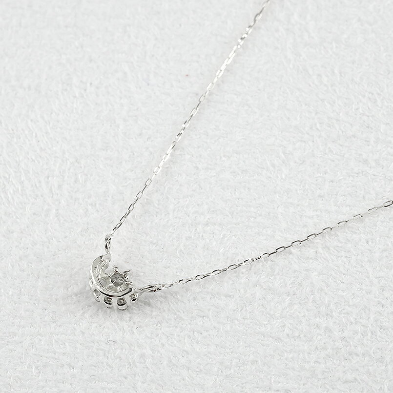 【ふるさと納税】プラチナ ネックレス レディース ダイヤモンド ハーフヘイロー 金属アレルギー 対応 pt900 pt850 ペンダントトップ グリームカットチェーン ジュエリー 人気 シンプル 普段 使い 230524101dpn SWAA323 サムネイル3