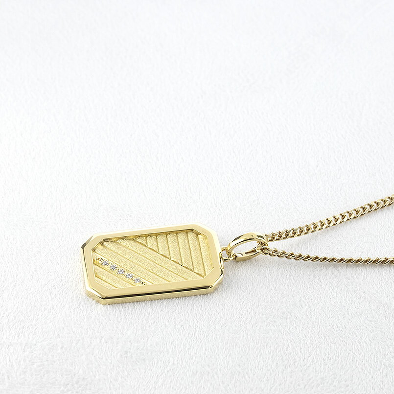 【ふるさと納税】 18金 ネックレス K18 インゴット型 喜平用 ペンダントトップ 大ぶり 大きめ プレート ダイヤモンド ゴールド 18k ダイヤ イエローゴールドk18 キヘイ おしゃれ 大人 普段 使い 230404102dymbauni-g 山梨県 昭和町 ジュエリー アクセサリー SWAA297 サムネイル3